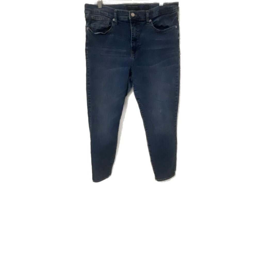 Lucky Brand Bridgette Skinny Jeans High Waist Ankle Dark Wash Denim Size 14/32